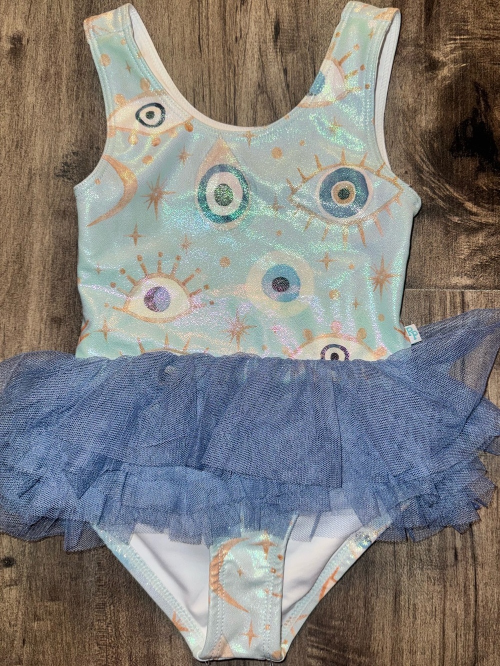 Posh Peanut Sparkle Evil Eye  (FIONA) One Piece Tutu Swim 2T